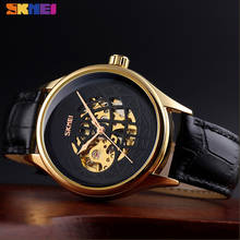 2021 SKMEI Fashion Mechanical WristWatch Automatic Watch Men Innovative Hollow Big Dial Transparent Gear Top Brand Luxury Clock 2024 - buy cheap