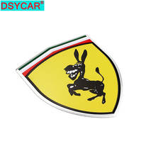 Dsycar 1Pcs 3D Metal Donkey Logo Emblem Sticker Car SUV Body Exterior Cover Fender Decals DIY Car-styling 3D Stickers 2024 - buy cheap