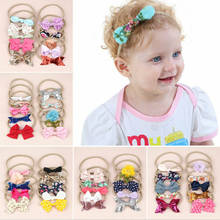 10pcs Kids Baby Girls Women Elastic Headband Nylon Headwear Hair band Headdress 2024 - buy cheap