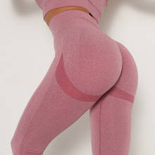 Mulheres push up leggings moda leggings de fitness mulheres de cintura alta workout leggins cor sólida 10 cores 2024 - compre barato
