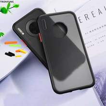 Transparent Contrast Color Case for Huawei Y5 Y6 Y7 Y9 Prime 2019 Phone Case Luxury Matte Had PC Back Cover Shockproof Shell 2024 - buy cheap