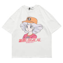 Camisetas estampadas Harajuku Kawaii para mujer, ropa urbana japonesa, camiseta de dibujos animados púrpura, camisetas para mujer 2021 2024 - compra barato