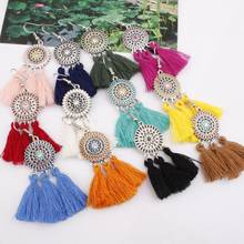 Hot style Bohemian fashion tassel earrings female creative solar system earrings European and American jewelry pendant 2024 - buy cheap