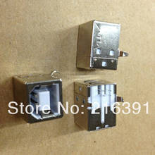 50pcs/Lot USB-B usb female Jack/Plug connector  90 degrees square for printer interface socket 2024 - buy cheap