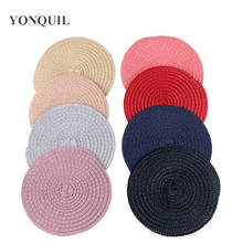 Multiple Colors 13 CM Imitation Straw Bases Make For Women Wedding Fascinator Hats Or Fedora DIY Hair Accessories 24 Pcs/Lot 2024 - buy cheap