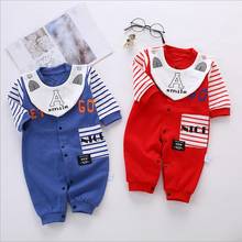 Baby rompers boys girls spring autumn newborn cotton casual jumpsuits for bebe boy infant sleepwear clothes toddler soft overall 2024 - buy cheap