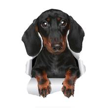 3D Cute Dachshund Sausage Dog Decals for Bike Motorcycle Car Styling Car Stickers JDM Accessories KK Vinyl Decals Waterproof 2024 - buy cheap