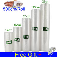 Food Vacuum Sealer Rolls 12 15 20 25 28 30cm X 500cm For Saving Vacuum Sealing Storage Bags Wholesale Dropshipping 2024 - buy cheap