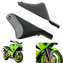 Motorcycle Accessories Carbon Fiber Front Fender For Suspension Cover Fairing Cowling For Kawasaki ZX6R  636  2000 2001 2002 2024 - buy cheap