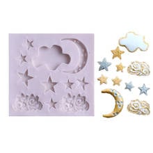 Star Moon Shape Silicone DIY Fondant Cake Mold Gummy Chocolate Molds Baking Appliance silicone cake mold 2024 - buy cheap