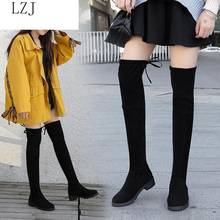 Size 35-41 Winter Over The Knee Boots Women Stretch Fabric Thigh High Sexy Woman Shoes Long Bota Feminina Zapatos De Mujer  #66 2024 - buy cheap