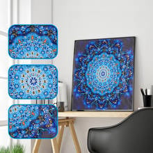 Mandala Diamond Embroidery Flower Special Shaped Diamond Painting DIY 5D Partial Drill Cross Stitch Bohemian Diamond Mosaic 2024 - buy cheap