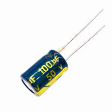 20pcs/lot High Frequency Low Impedance 50V 100UF Aluminum Electrolytic Capacitor Size 8*12 100UF 20% 2024 - buy cheap