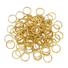 Pandahall-Anillos divididos chapados en oro de 10mm, anillos abiertos de doble bucle de hierro, conectores para fabricación de joyas, alrededor de 200 Uds. 2024 - compra barato