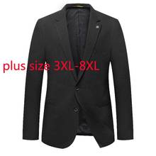 New Arrival Fashion Super Large Spring And Autumn Men Fashion Casual Suit Single Breasted Coat Plus Size 3XL 4XL 5XL 6XL 7XL 8XL 2024 - buy cheap