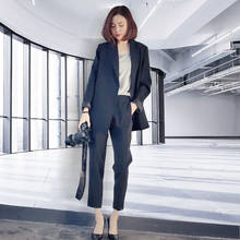 2020 New Fashion Spring Woman Pant Suits Two Piece Outfits Matching Pant Loose Casual Single Button Office Korean Suit Sets L98 2024 - buy cheap