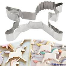 Unicorn Cookie Cutter Stainless Steel  Candy Biscuit Mold Baking Mold Metal Unicorn Shape Pastry Fondant Cake Decorating Tool 2024 - buy cheap