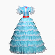 European-style Lolita blue cake dress palace princess dress 2024 - buy cheap