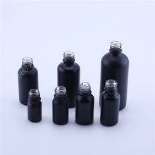 Botella de vidrio para aceites esenciales, frasco de 18mm de color negro mate, 5ml, 10ml, 15ml, 20ml, 30ml, 50ml, 100ml 2024 - compra barato