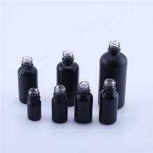 Factory Hot Sale 18mm Neck Matte Black 5ml 10ml 15ml 20ml 30ml 50ml 100ml Perfume Essential Oil Glass Bottle 2024 - buy cheap