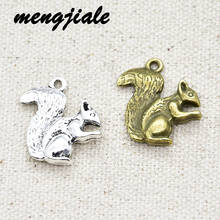 8pcs Wholesale Two Color Squirrel Charms Alloy Metal Animals Pendants For DIY Handmade Jewelry Accessories Making 21*20mm 2024 - buy cheap