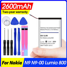 Phone Battery BV-5JW BL-5J BL-5C BL-5B For Nokia C2-01 N70 N72 C2-02 5070 Lumia 800 800C N9 N9-00 520 5230 BV5JW Bateria 2024 - buy cheap