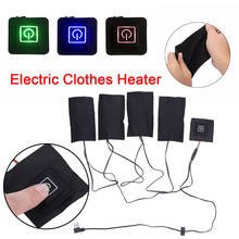 Electric Heating Pad Warmer Pads Clothes Heater Durable USB Black Jacket Cushion Winter Thermal Clothing 2024 - buy cheap
