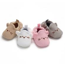 Cute Cartoon Baby Slippers Toddler Baby Boy Girl Knit Crib Shoes Anti-slip Prewalker Baby Slippers 2024 - buy cheap