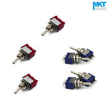 10Pcs Sample 3 Pins 2/3 Positions ON-ON ON-OFF-ON SPST SPDT 1P1T 1P2T Miniature Toggle Switch 2024 - buy cheap
