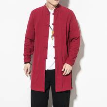 Ropa tradicional china para hombres, bata Hanfu de talla grande, chaqueta Harajuku, vestidos tradicionales, ropa de Kung Fu 30167 2024 - compra barato