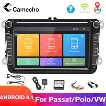 Camecho 8inch Android 8.1 Car Radios GPS MP5 Multimedia Player For Seat/Skoda/Passat/Golf/Polo Bluetooth Auto Radio Audio Stereo 2024 - buy cheap
