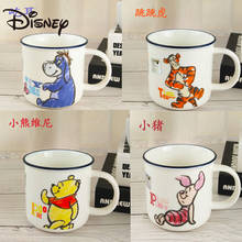 Caneca de cerâmica da disney, copo de água dos desenhos animados, copo de leite das crianças, copo enrolador de pooh 2024 - compre barato