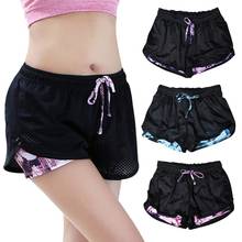 Pantalones cortos deportivos para mujer, Shorts de cintura media con cordón, cómodos, transpirables, para gimnasio y Yoga 2024 - compra barato