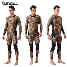 Men's Two Piece Quick Dry Rash Guards Camo Compression Long Sleeve Tight Fit Base Layer Athletic Sports T-Shirts Tops & Bottoms 2024 - buy cheap