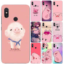 Bonito porco coelho silicone tpu caso para coque xiao mi a1 a2 mi 8 lite 9 capa para vermelho mi nota 10 5 4 4x 4a 6a 5 plus 6 7 8 pro 2024 - compre barato