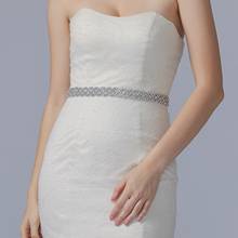 Shinny Belt Rhinestone Belt Bridal Sashes Silver Diamond Belt Wedding Dress Belt Female Crystal Wedding Sash For Wedding Dress 2024 - buy cheap