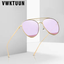 Солнцезащитные очки-авиаторы VWKTUUN для мужчин и женщин, большие солнечные очки с океанскими линзами, с двойным лучом, для вождения, UV400, для защиты от ультрафиолета 2024 - купить недорого