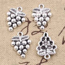 15pcs Charms Fruit Grapes 19x14mm Antique Silver Color Plated Pendants Making DIY Handmade Tibetan Silver Color Finding Jewelry 2024 - buy cheap