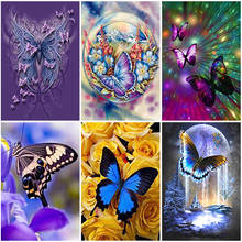 DIY Butterfly 5D Diamond Painting Full Round/Square Drill Mosaic Animal Diamont Embroidery Cross Stitch Resin Home Decor 2024 - buy cheap