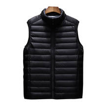 Aiwetin Mens Jacket Sleeveless Vest Winter Fashion Male Cotton-Padded Vest Coats Men Stand Collar Thicken Waistcoats Clothing 2024 - купить недорого