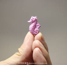 Miniatura de pequeno hipocampo para homens, acessórios para cenas de plástico, brinquedos para crianças 2024 - compre barato