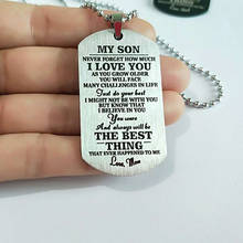 Neutral stainless steel unique necklace pendant dog tag military tag women men custom jewelry gifts 2024 - buy cheap