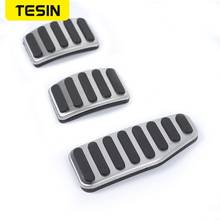 Tesin pedal do pé para jimny manual 2019 + pedal de freio gás carro decoração acessórios capa para suzuki jimny 2019 2020 2021 2024 - compre barato