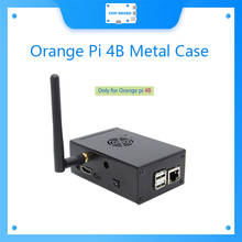 Orange Pi 4B Case with Cooling Fan, Orange Pi 4B Metal Case / Shell / Enclosure with Power Adapter Heatsink for Orange Pi 4B 2024 - buy cheap