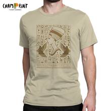 Egyptian Queen Nefertiti T-Shirts Men Ancient Egypt Mythology Casual Cotton Tees Short Sleeve T Shirts Original Clothing 2024 - buy cheap