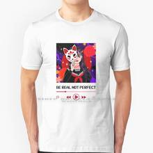 Be Real no es perfecto, camiseta de "You Were Born To Be Real" para no ser perfecto, Mejor Diseño de ilustración de Anime para novia, 100% puro 2024 - compra barato