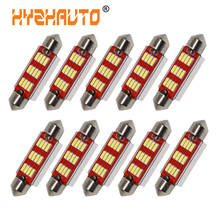 HYZHAUTO-bombillas LED de corriente constante para coche, lámpara de lectura Canbus C5W, 31mm, 36mm, 39mm y 41mm, 10 unidades 2024 - compra barato