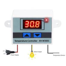 Controlador de temperatura 12v 24v 220vac XH-W3001 do diodo emissor de luz de digitas para o sensor #25 do termostato do interruptor de aquecimento de refrigeração da incubadora 2024 - compre barato