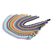 30pcs/lot 2.4mm Colorful Round Ball Bead Chains 12cm Length Dog Tag Bulk Chains with Connector for DIY Necklace Jewelry Findings 2024 - buy cheap