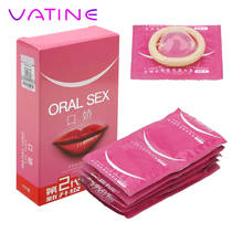 VATINE 10pcs/box Safe Sex Penis Sleeve  Blowjob  Oral Sex Condoms With Peach Taste  Sex Toys for Couples Natural Latex Condoms 2024 - buy cheap